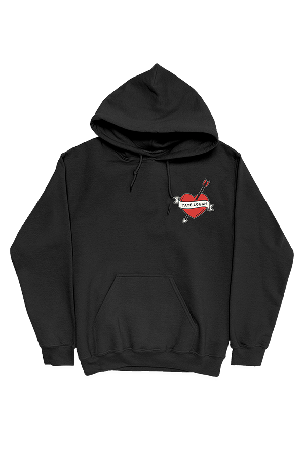 Heart Hoodie (Black)
