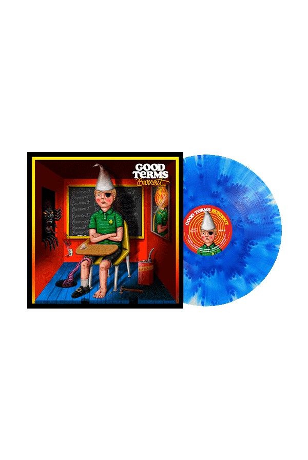 Good Terms Burnout Vinyl - Cloudy (Cobalt Blue)