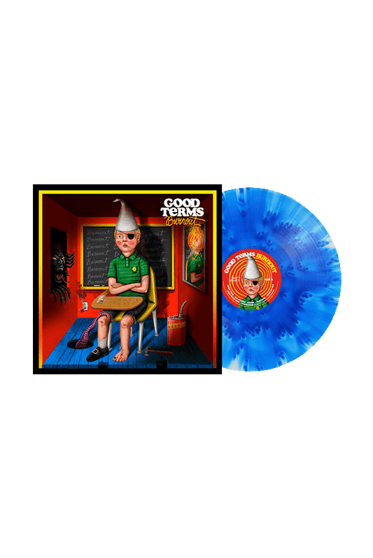 Good Terms Burnout Vinyl - Cloudy (Cobalt Blue)