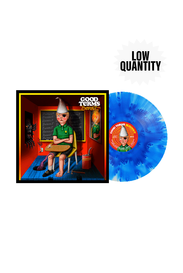 Good Terms Burnout Vinyl - Cloudy (Cobalt Blue)
