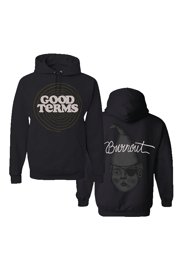 Good Terms Burnout Hoodie (Black)