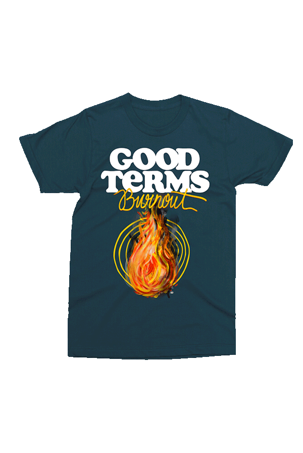 Good Terms Burnout Tee (Blue)