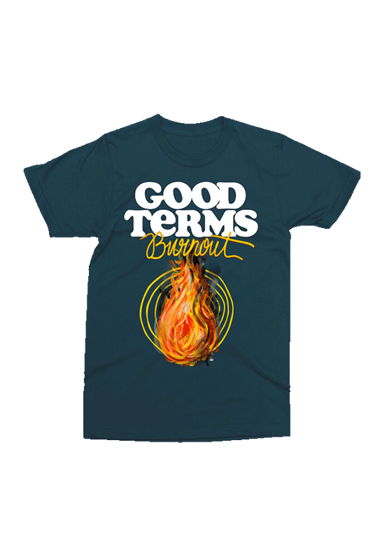 Good Terms Burnout Tee (Blue)