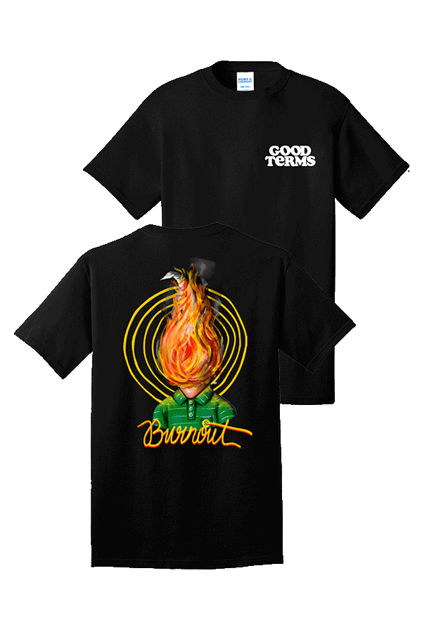 Good Terms Burnout Tee (Black)