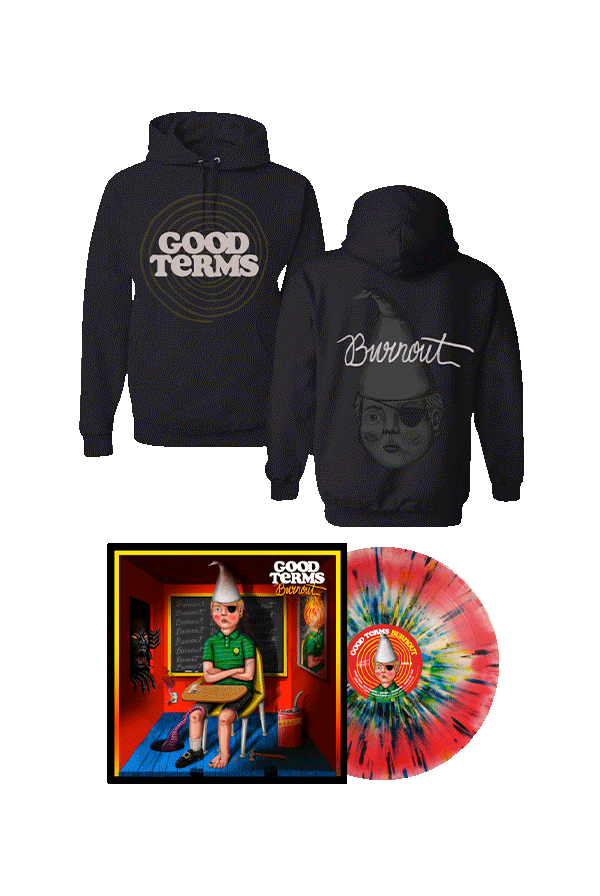 Good Terms Burnout Vinyl + Black Hoodie Bundle