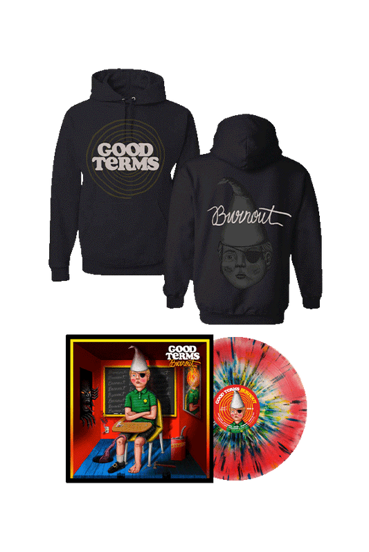 Good Terms Burnout Vinyl + Black Hoodie Bundle