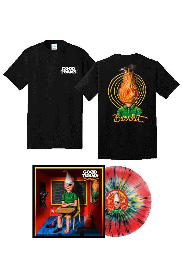 Good Terms Burnout Vinyl + Black Tee Bundle